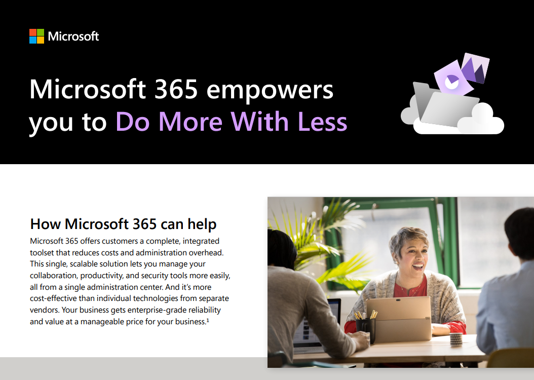 Microsoft 365 do more with less